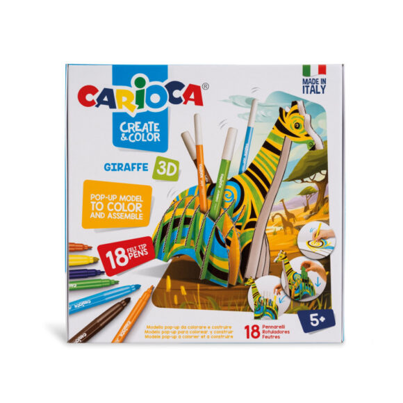 CREAT& COLORING POP-UP GIRAFFE