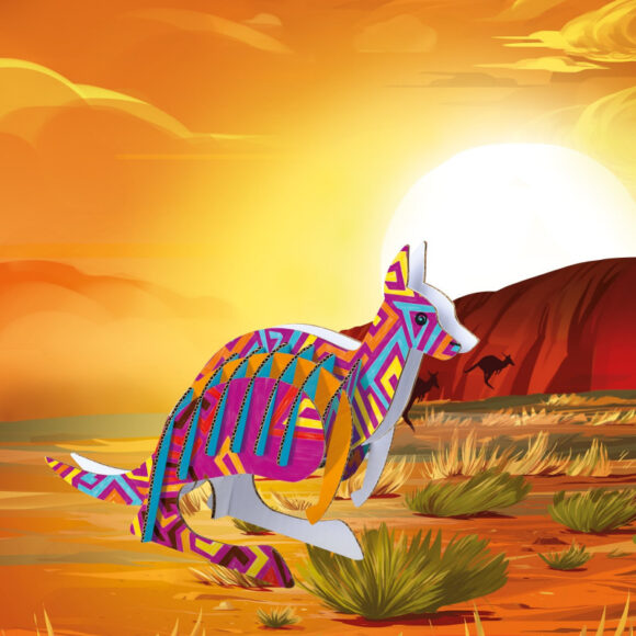 ⁦CREAT& COLORING POP-UP KANGAROO⁩ - الصورة ⁦3⁩