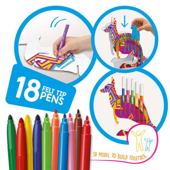 ⁦CREAT& COLORING POP-UP KANGAROO⁩ - الصورة ⁦2⁩