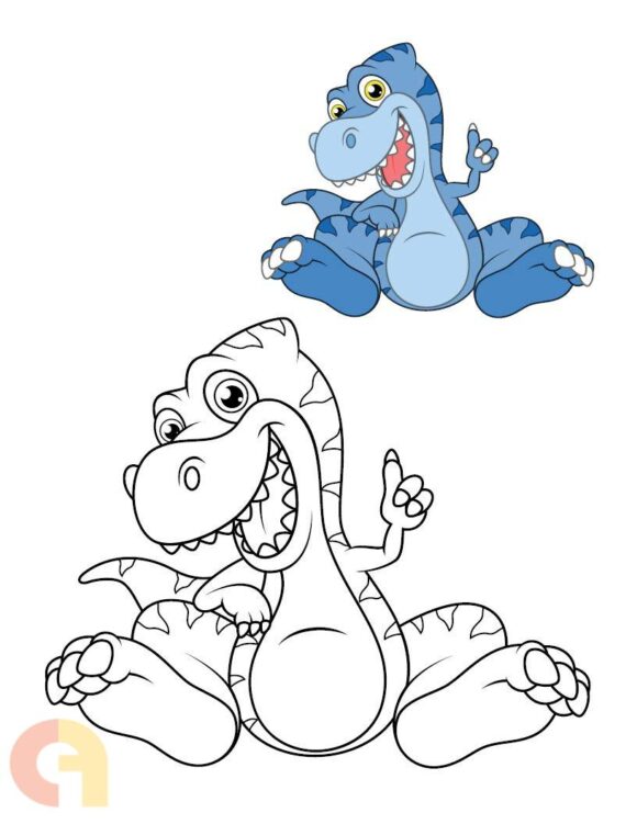 ⁦Dinosaurs Coloring Book⁩ - الصورة ⁦2⁩