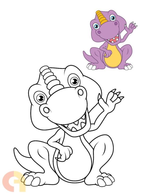 ⁦Dinosaurs Coloring Book⁩ - الصورة ⁦3⁩