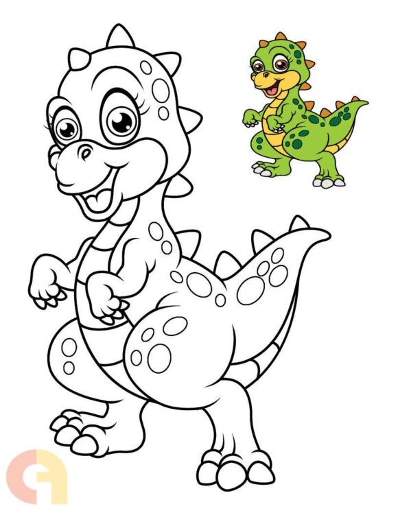 ⁦Dinosaurs Coloring Book⁩ - الصورة ⁦4⁩