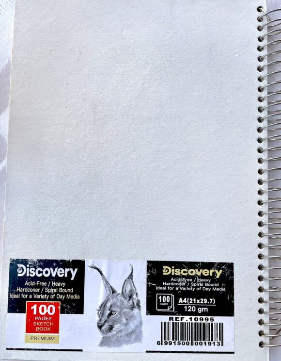 ⁦discovery a4 Wired Sketchbook - 100 Sheet 120gm⁩ - الصورة ⁦3⁩