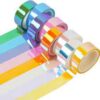 Pack of LASER ADHESIVE TAPE 2.5cmx 10m (  6 colours)