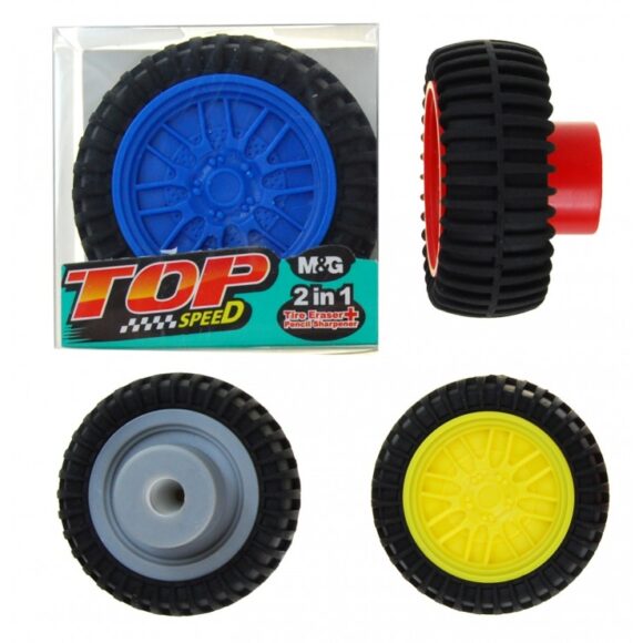 ERASER SHARPENER 2-IN-1 TIRE M&G
