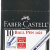Faber- castell ballpoint Black pen  1,0mm pack of 10