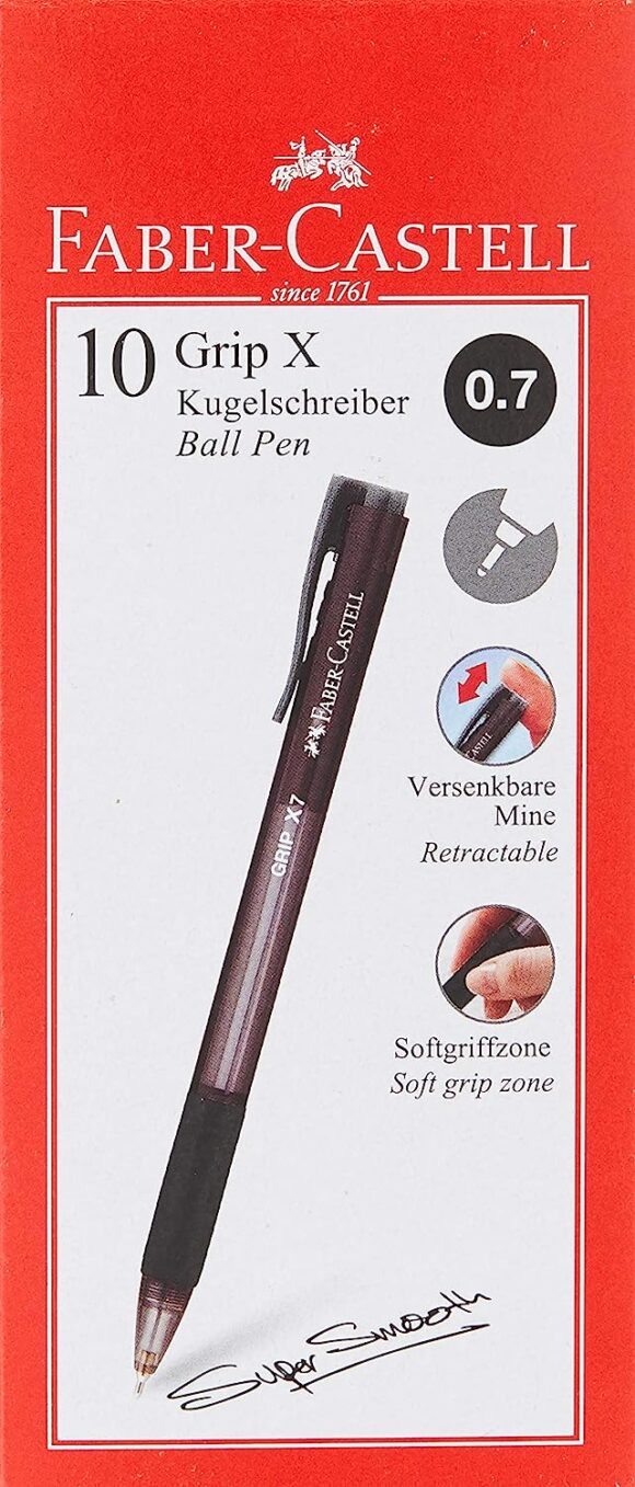Faber- castell ballpoint Blackpen rx7 0,7mm pack of 10