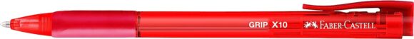 ⁦Faber- castell ballpoint Red pen  1,0mm pack of 10⁩ - الصورة ⁦2⁩
