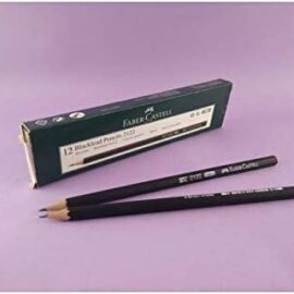 Faber castell HB  blacklead wooden pencil  set of 12 black