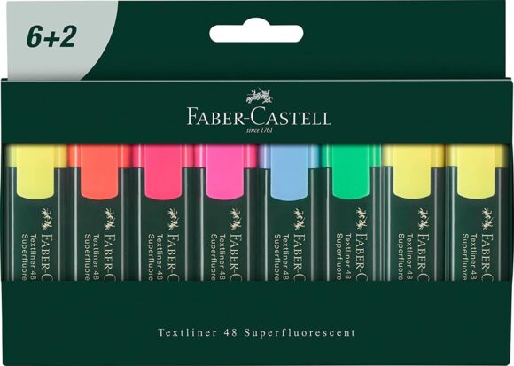 faber Castell highlighter pack of 8