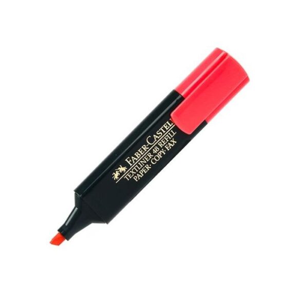 Faber-castell highlighter pen - Red