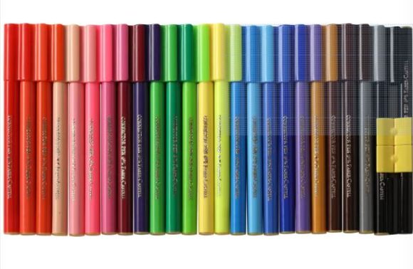 ⁦faber castell markesr Colour pack of 25⁩ - الصورة ⁦2⁩