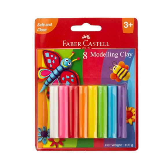 Faber-Castell-Modelling Clay Set Of 8