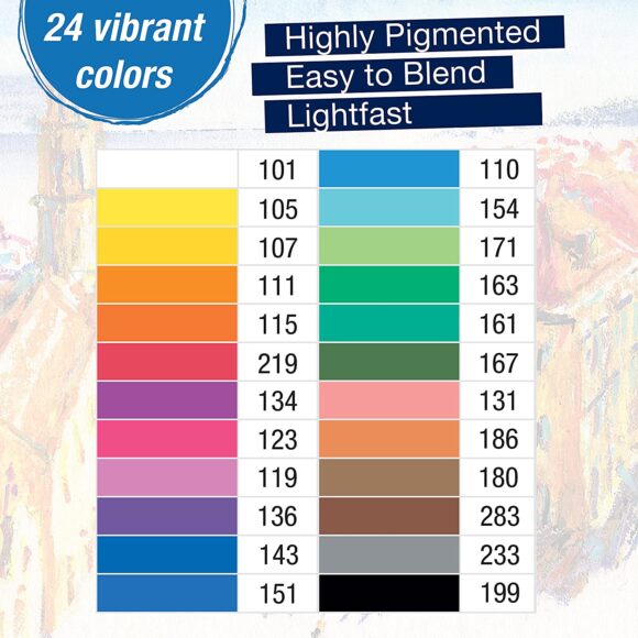 ⁦Faber Castell Oil Pastel Crayons pack of 24 (27 24)⁩ - الصورة ⁦2⁩