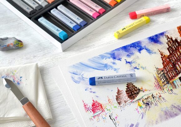 ⁦Faber Castell Soft pastels pack of 24⁩ - الصورة ⁦3⁩