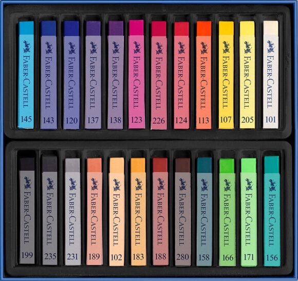 ⁦Faber Castell Soft pastels pack of 24⁩ - الصورة ⁦2⁩