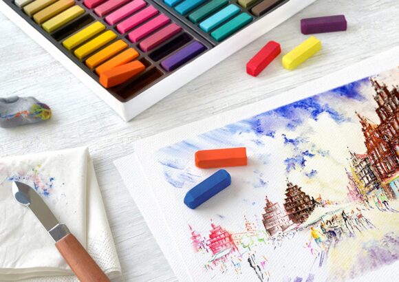 ⁦Faber Castell Soft pastels pack of 48⁩ - الصورة ⁦3⁩