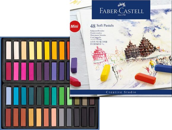 ⁦Faber Castell Soft pastels pack of 48⁩ - الصورة ⁦2⁩