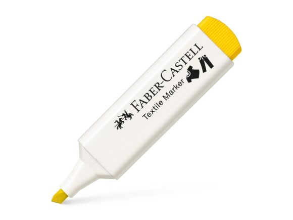 ⁦Faber Castell Textile fabric Marker yellow⁩ - الصورة ⁦2⁩