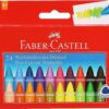 Faber-Castell Triangular Wax Crayons PACK OF 24