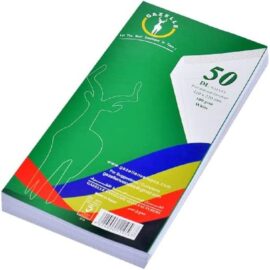 Gazelle White Self Adhesive Envelopes 100 Gram 50 Envelopes