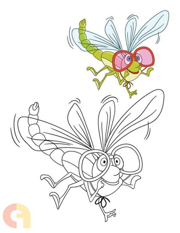 ⁦Insects Coloring Book⁩ - الصورة ⁦3⁩