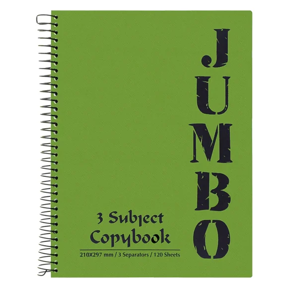 Jumpo Copy Book -120 Sheets  -lined-separated-A4