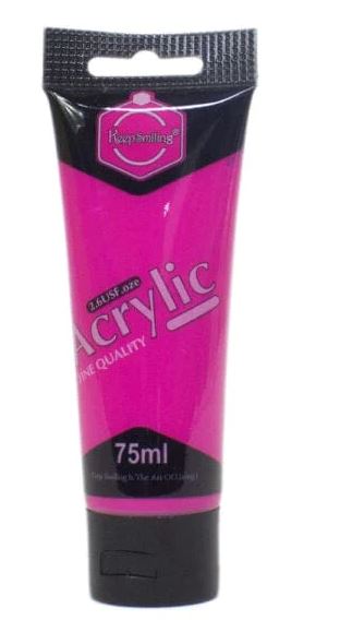 Keep Smiling Acrylic Paint Tube 75 ML -Light Pink