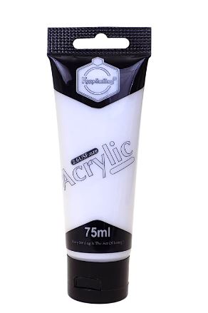 Keep Smiling Acrylic Paint Tube 75 ML -white