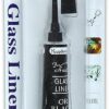 Keep Smiling Glass Tube Liner - black