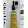 Keep Smiling Glass Tube Liner - gold