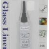 Keep Smiling Glass Tube Liner - silver