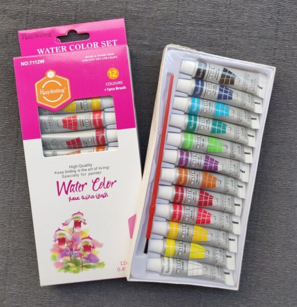 Keep Smiling Water Colourr Set 12.12ML with Brush