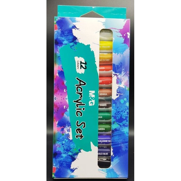 M&G الوان الاكليريك 12Ml 12 Pcs