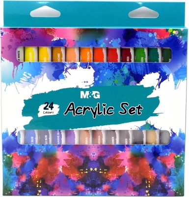 M&G الوان الاكليريك 12Ml 24Pcs