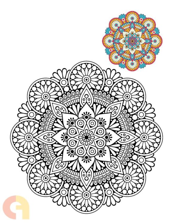 ⁦Mandalas Coloring Book⁩ - الصورة ⁦2⁩