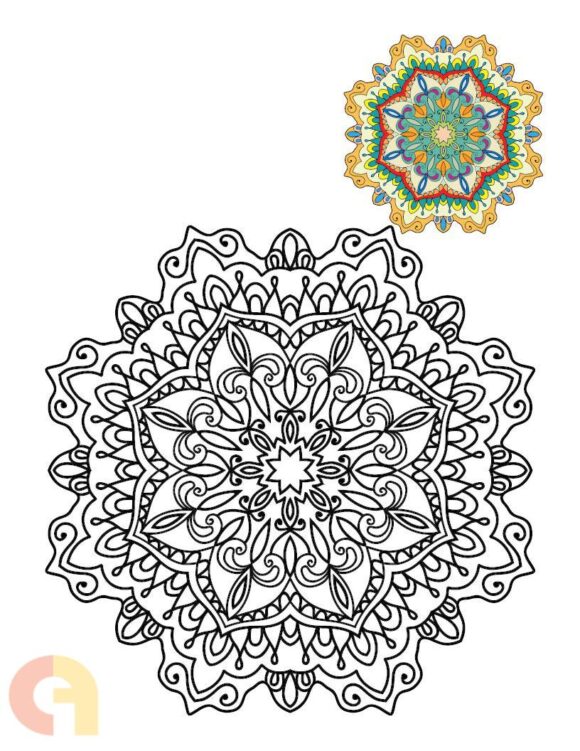 ⁦Mandalas Coloring Book⁩ - الصورة ⁦3⁩