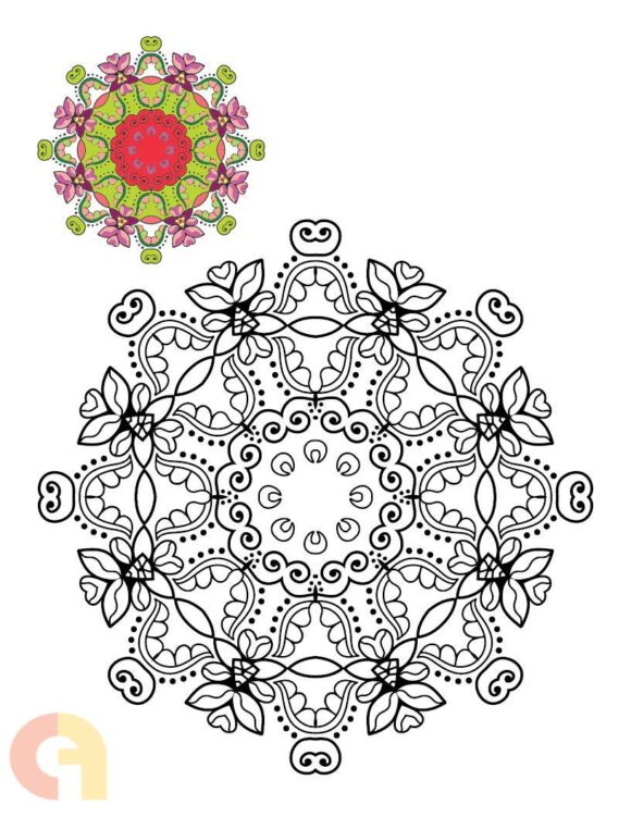 ⁦Mandalas Coloring Book⁩ - الصورة ⁦4⁩