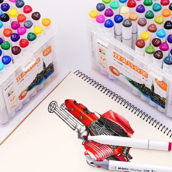 ⁦MG Chenguang Double-headed Marker Set 24⁩ - الصورة ⁦2⁩
