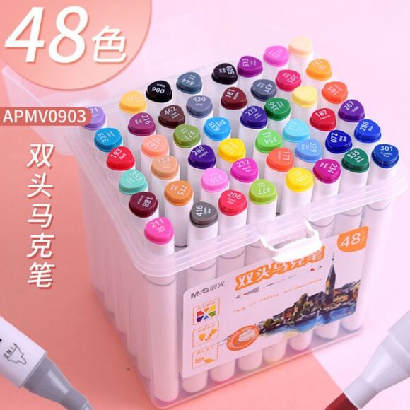 ⁦MG Chenguang Double-headed Marker Set 48⁩ - الصورة ⁦2⁩