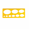 oval shapes template ruler 20cm