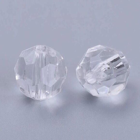 ⁦Pack Crystal Transparent Acrylic Beads⁩ - الصورة ⁦2⁩