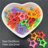 Pack of Plastic  coloured stars
