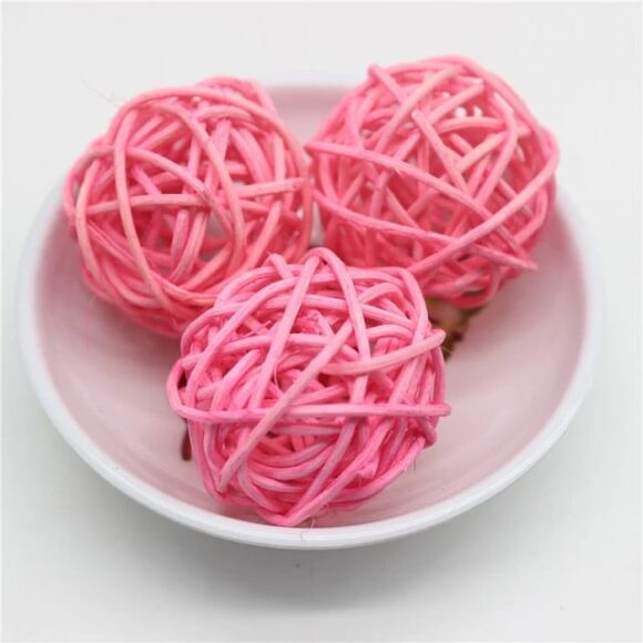 Pack of Rattan Ball Wicker Balls