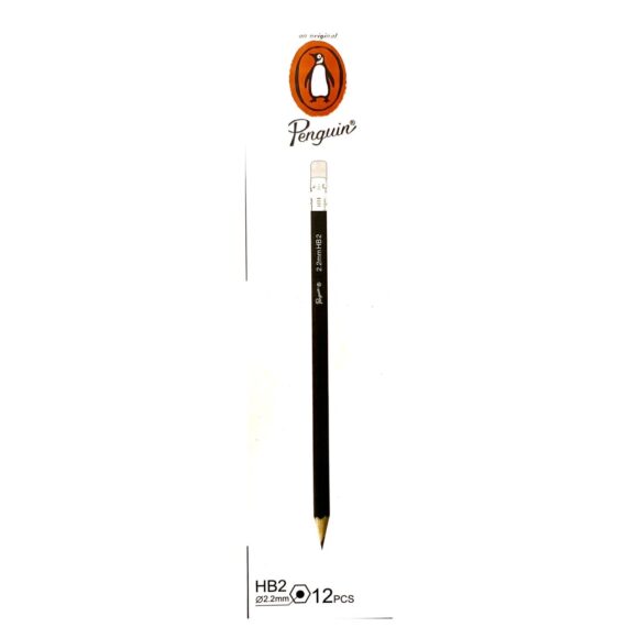 penguin pencil black pack of 12