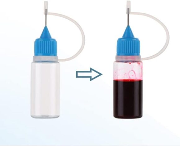 Plastic Squeezable Tip Applicator Bottle 2 PCS