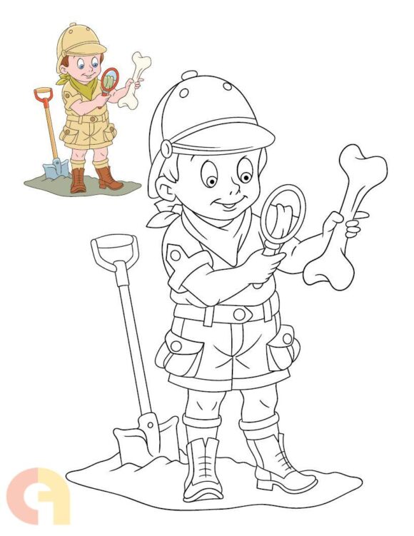 ⁦Professions Coloring Book⁩ - الصورة ⁦4⁩
