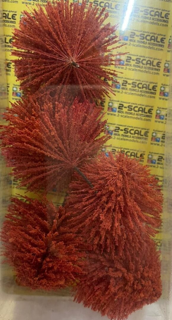 Red Circle Tree Maquette- 5 pieces
