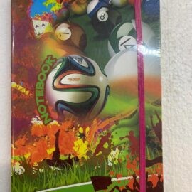 Retro lined notebook sport