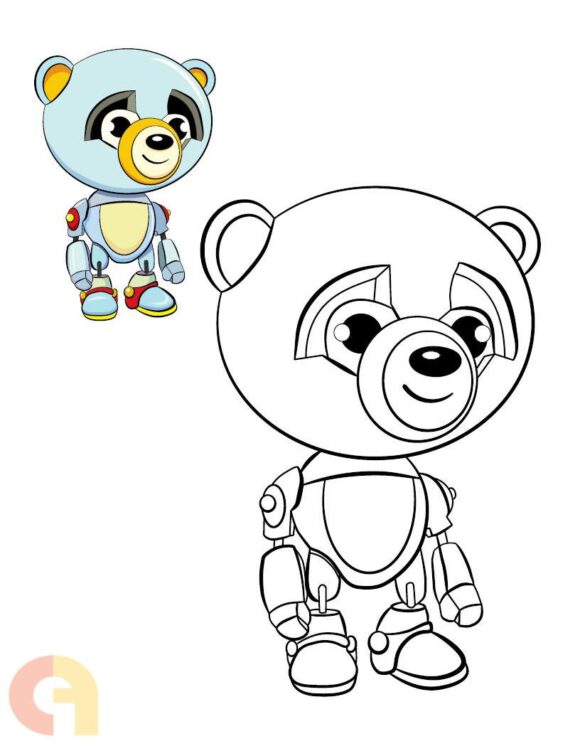 ⁦Robots Coloring Book⁩ - الصورة ⁦2⁩